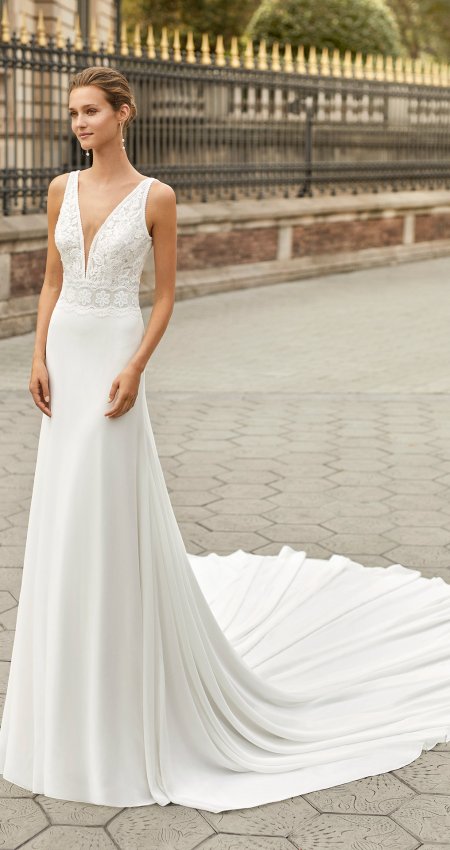Jednoduché svatební šaty Luna Novias Fabiola