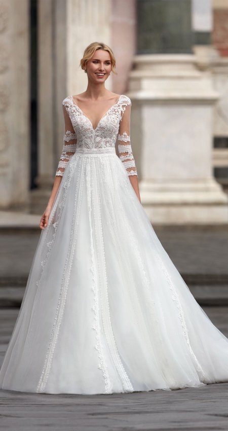 Boho svatební šaty Nicole Milano Fides