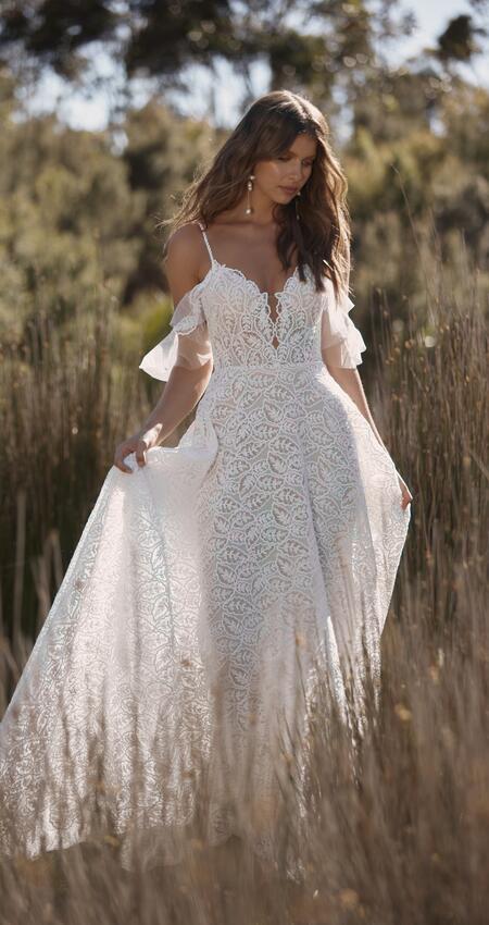 Boho svatební šaty Madi Lane Camryn