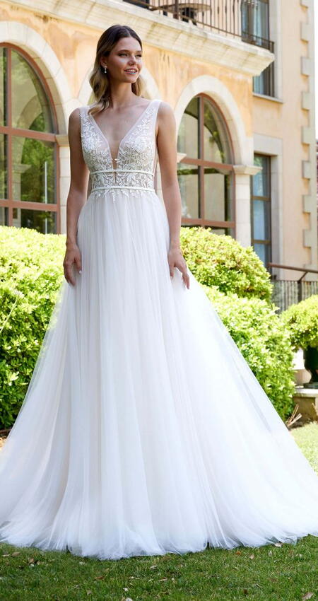 Princeznovské svatební šaty Bianco Evento Alexandrite